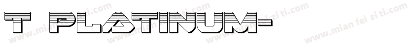 T Platinum字体转换
